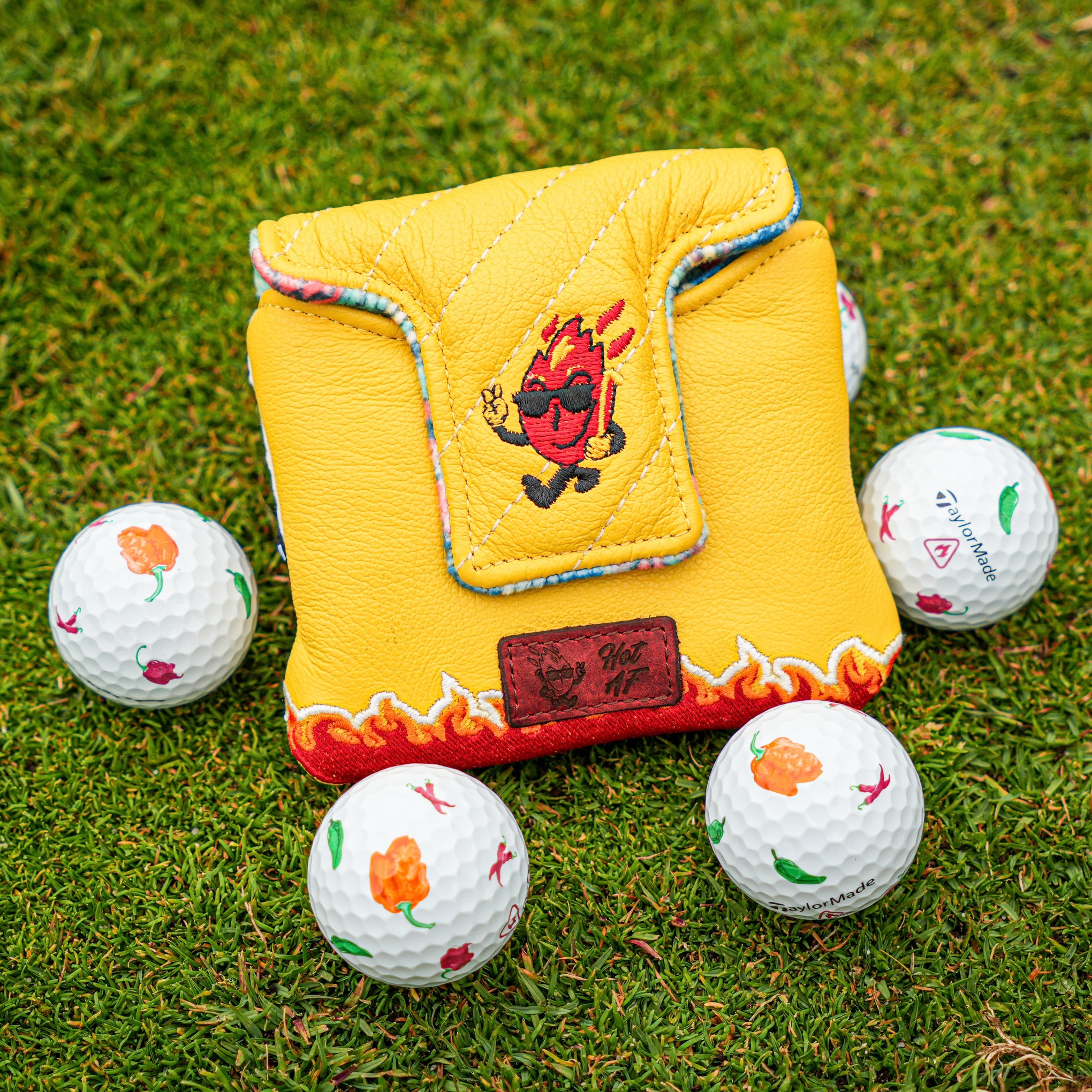 TROTTIE GOLF | OG FLAMIN ONION MASTER PUTTER COVER | DORMIE WORKSHOP