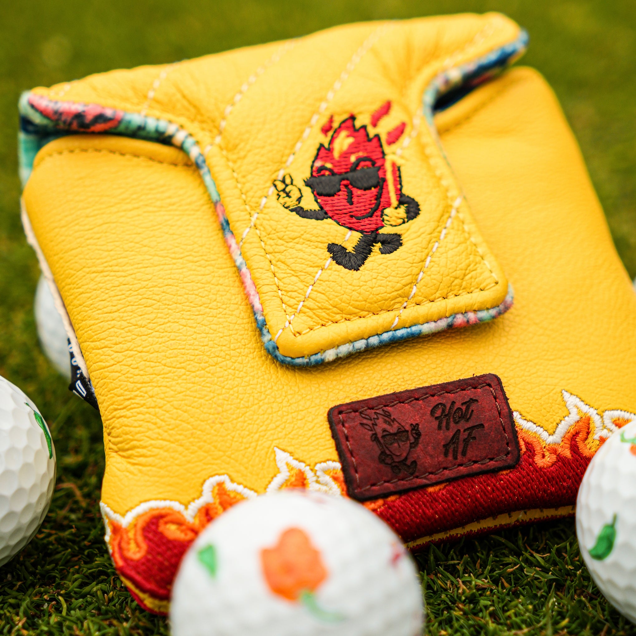 TROTTIE GOLF | OG FLAMIN ONION MASTER PUTTER COVER | DORMIE WORKSHOP