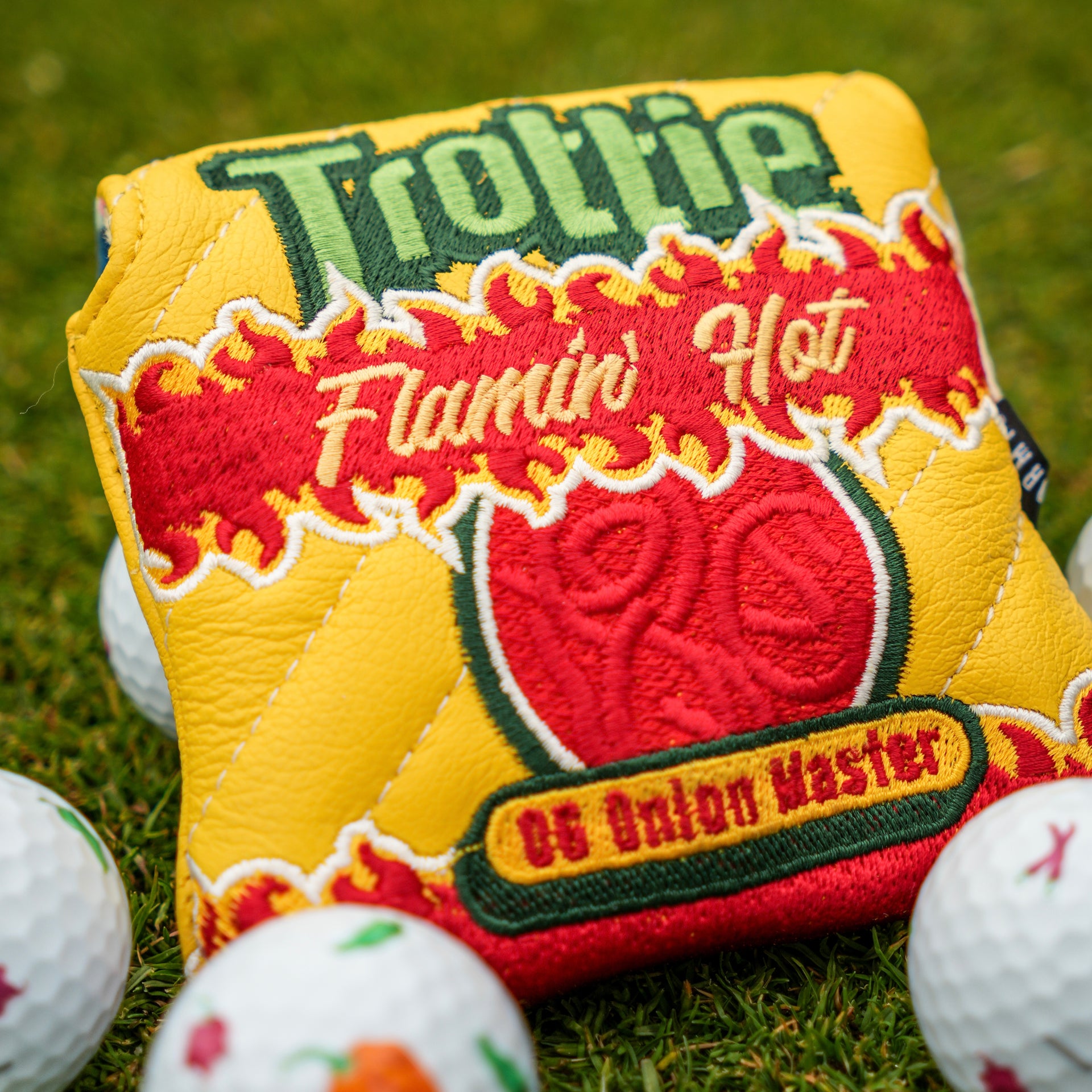 TROTTIE GOLF | OG FLAMIN ONION MASTER PUTTER COVER | DORMIE WORKSHOP